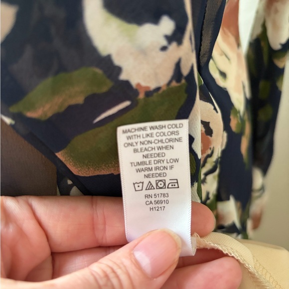 Maurices Floral Cold Shoulder Halter Dress Navy/Pink Tie Sleeve Size M - Picture 12 of 13